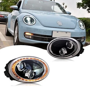 LED Sequential Headlights For Beetle 2013-2019 Front Lamps - Picture 1 of 6