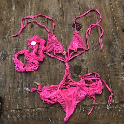World Intimates Neon Pink One Piece One Size - Imagem 1 de 2