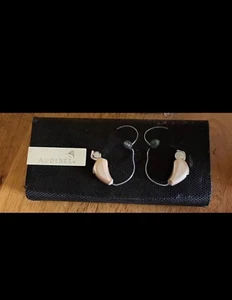 Pair of 2 Audibel Start 7 Wireless RiC 312 Complete Set Champagne Tested w/ Case - Picture 1 of 1