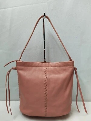 Kooba Pink Leather Woven Zipper Closure Hobo Shoulder Bag - Image 1 of 4