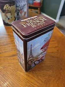 Maxwell House French Roast Inspirations Paris 1993 Tin Eiffel Tower FREE SHIP - Picture 1 of 4