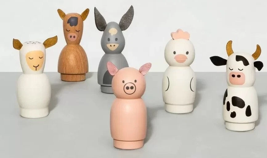 Hearth & Hand with Magnolia Wooden Toy Farm Animal Set