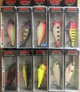 RAPALA SHAD RAP anni 07 SR-7. 5/16 oz. Esca da Pesca Crankbait 10 COLORI T2 - Foto 1 di 1