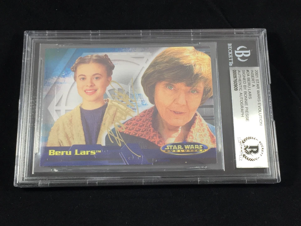 Bonnie Piesse "AUNT BERU" Star Wars Signed Topps Rookie Card (RC) BAS BECKETT - Image 1 of 1