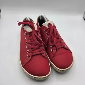 BIRKENSTOCK scarpe donna 37 rosso tela Arran stringate comode basse - Foto 1 di 12