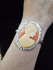 Vintage Kamee Manschette Stil Armband New Old Stock - Bild 1 von 4