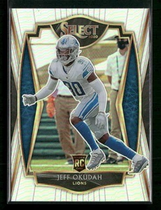 2020 Panini Select #186 Jeff Okudah Silver Prizm - Picture 1 of 2