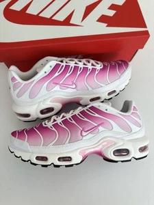Nike Air Max Plus TN Pink Fade White Fire Pink Foam CZ7931-100 UK 7 Women’s DS - Picture 1 of 5