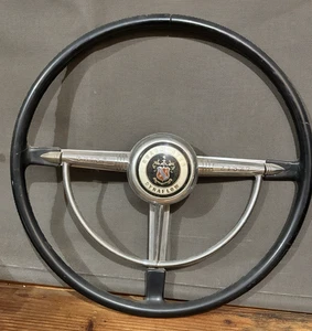 Antiguo Volante Roadmaster Dynaflow Marcado Buick - Ocho Cromo Original - Imagen 1 de 11