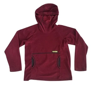 Melanzana Micro Grid Hoodie Kids Youth Size Large Red Baselayer Colorado Hiking - Picture 1 of 8