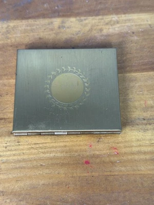 Portafotos de Bolsillo Vintage Estuche Compacto de Metal Dorado 5 Ranuras Foto 1 de 4