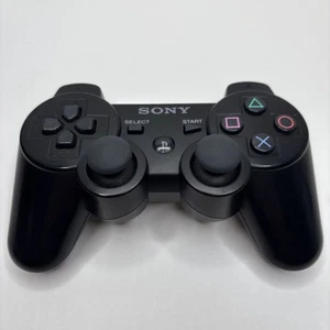 Sony Playstation 3 PS3 Sixaxis controller OEM CECHZC1U nero testato senza carica - Foto 1 di 6