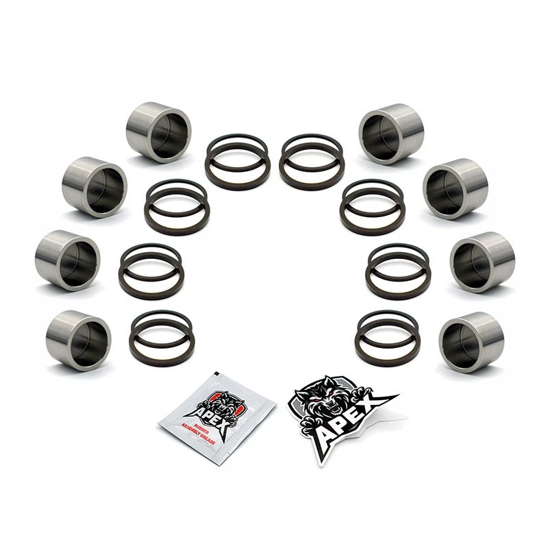 ZX6RR Ninja K1H 2003 Brake Caliper Pistons Seals Kawasaki Front Stainless Set Foto 1 de 4