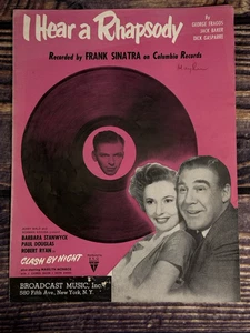 I Hear a Rhapsody - Orig Sheet Music - 1952 - Frank Sinatra / B. Stanwyck - Picture 1 of 2