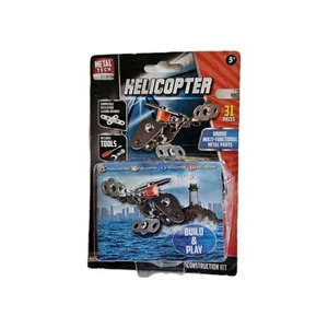 Metal Tech Kids, Children Build & Play Helicopter Construction Kit 31 Pieces  - Picture 1 of 1