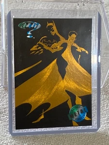 1995 Fleer Batman Forever Metal Series Gold Blaster #3 of 10 Foil NM - Picture 1 of 2