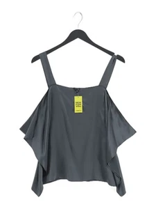 Joseph Women's Top UK 10 Grey 100% Silk Sleeveless Square Neck Basic - Picture 1 of 6