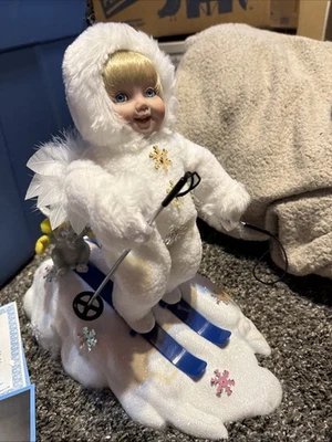 Muñecas Ashton Drake porcelana “colección bebés nieve deslizamiento” Foto 1 de 4