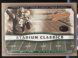 2002 Fleer Authentix Stadium Classics Brett Favre #4 Green Bay Packers - Picture 1 of 2