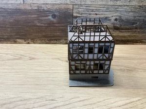 Kit Construido Escala HO Vollmer 46889 Edificio Semi Madera Remodelado - Imagen 1 de 6