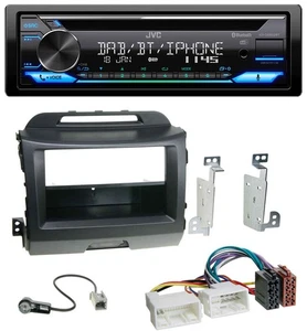 JVC Bluetooth MP3 USB DAB CD Autoradio für Kia Sportage 3 SL 10-15 schwarz - Bild 1 von 9