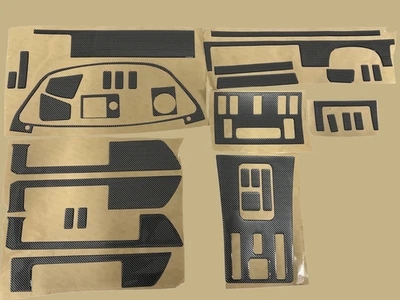 Kit de molduras de tablero 3D Carbon Look 3M para Mercedes Benz W126 1980-1985 280 SE Foto 1 de 4