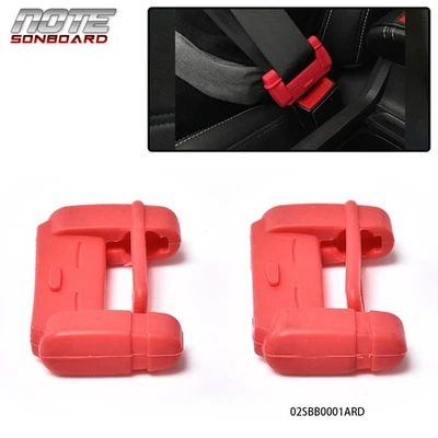 2X Car SUV Seat Belt Buckle Clip Silicone Anti-Scratch Cover Safety Accessories - Image 1 of 4