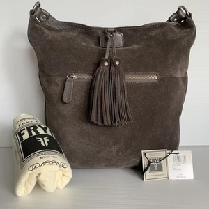 Frye Clara Hobo aus echtem Wildleder rauchgrau DB314 UVP $ 398 EUC - Bild 1 von 23