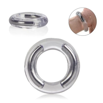 Anillo de pene elástico Support Plus potenciador de la erección con soporte de acero Foto 1 de 4