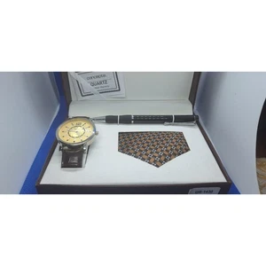 Conjunto de regalo ejecutivo Concepts reloj de cuarzo corbata y bolígrafo nuevo en caja - batería nueva - Imagen 1 de 7