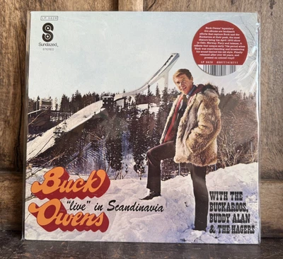 Buck Owens Live in Scandinavia LP 5698 WHITE VINYL country NM/NM Sundazed - Image 1 of 3