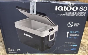 Igloo - ICF60 Iceless Powered Cooler - Rugged Blue - Picture 1 of 9