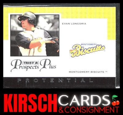 Evan Longoria 2007 TriStar Prospects Plus #PT-EL Protential Montgomery Biscuits - Image 1 of 2