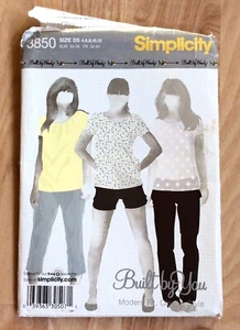 Pantalones Cortos Simplicity Pattern 3850 CONSTRUIDOS POR WENDY Tallas 4 6 8 10 12 SIN CORTAR - Imagen 1 de 2