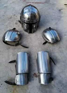Armor Star War Steel Mandalorian Full Armor Suit Helmet Armor Costume W/ Helmet - Picture 1 of 5