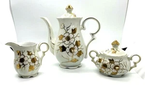 Vintage Arnart Creations Porzellan KLEIN Tee Kaffeekanne Set Milchkännchen Zucker JAPAN - Bild 1 von 12