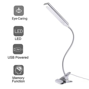 48 LED Flexible USB-Powered Clip-On Desk Table Reading Lamp Dimmable LED Light - Picture 1 of 8