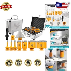 Kit Seghetto Diamantato Professionale con Punte Dito e Smussate per Progetti Piastrelle - Foto 1 di 8