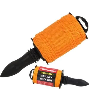 Neilsen 150M Yellow Builders Building Brick Laying Measuring Rope String Line - Picture 1 of 3