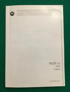 Motorola Razr v3 Manual - Afbeelding 1 van 2