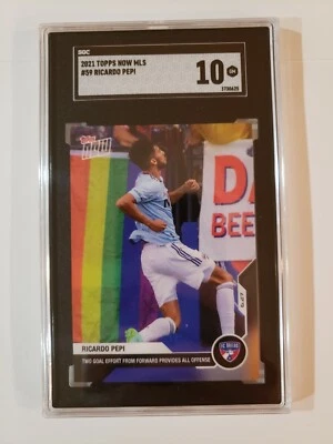 Ricardo Pepi 2021 Topps Now MLS #59 SGC 10 Gem Mint FC Dallas RC USMNT USA - Image 1 of 2