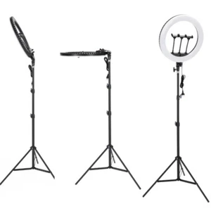 18''LED Selfie Ring Light with 2.1m Stand Phone Holder Makeup Live YouTube Vedio - Picture 1 of 15