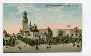 Vintage Postcard PANAMA CALIFORNIA EXPOSITION 1915 Science of Man Bldg SanDiego - Picture 1 of 2