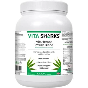 VitaHemp+ Power Blend Hemp Seed Protein Powder Shake with Essential Amino Acids - Picture 1 of 8