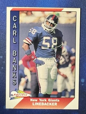 Carl Banks 1991 Pacific Football #340 New York Giants - Image 1 of 2