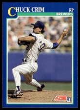 1991 Score Chuck Crim Milwaukee Brewers #99