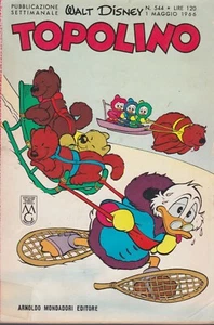 Italienische Ausgabe Disney TOPOLINO # 544 1. Mai 1966 Vintage Mickey Mouse Donald - Bild 1 von 9