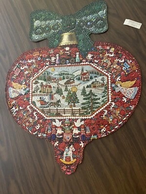 Vtg Xmas Jig Saw Puzzle Sleigh Ride 500 Pieces Complete 1981 Ambassador Hallmark - Image 1 of 4