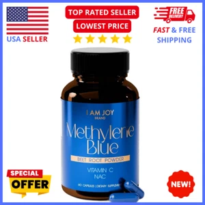 Methylene Blue NAC Vitamin C Beet Root Capsules Brain Health Energy&Antioxidant - Picture 1 of 10