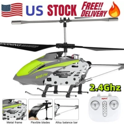 Syma S107H Remote Control 2.4Ghz Led Light Rc Helicopter 3.5 Channels With Gyro - Image 1 of 4